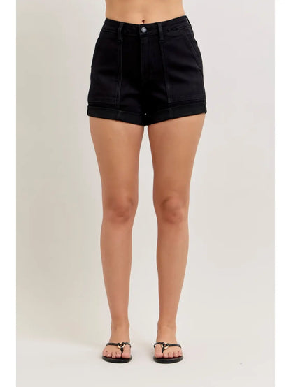 Aurora Black Rolled Short
