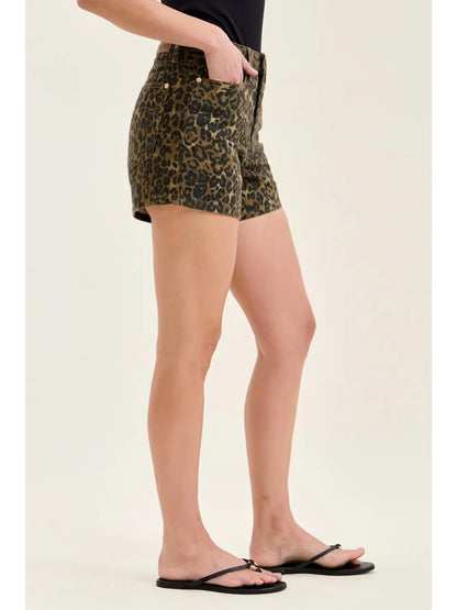 HW Cut Off Leopard Short