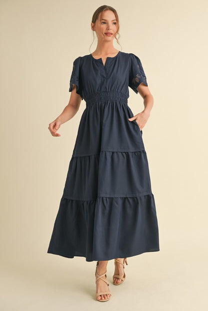 Cut Out Tiered Maxi