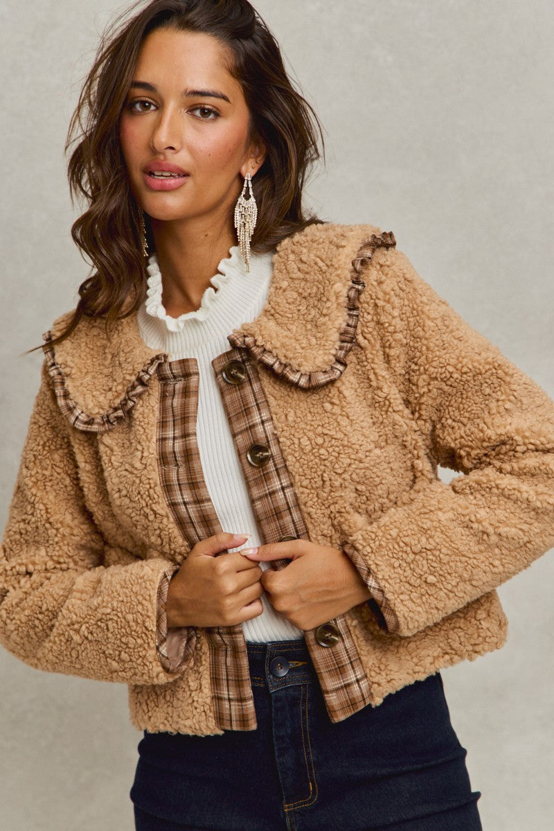 Teddy Bear Fur Jacket