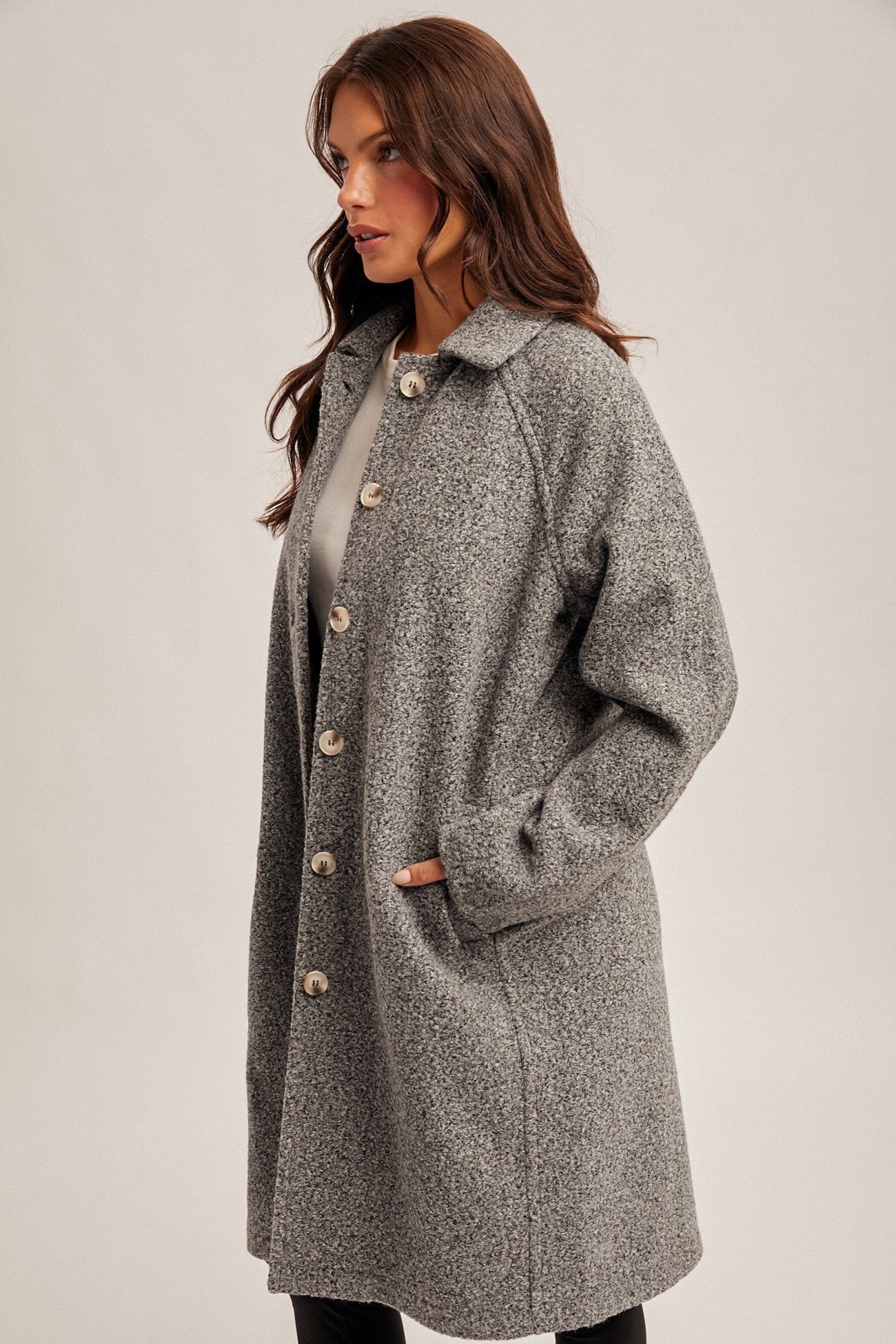 Textured Pea Coat